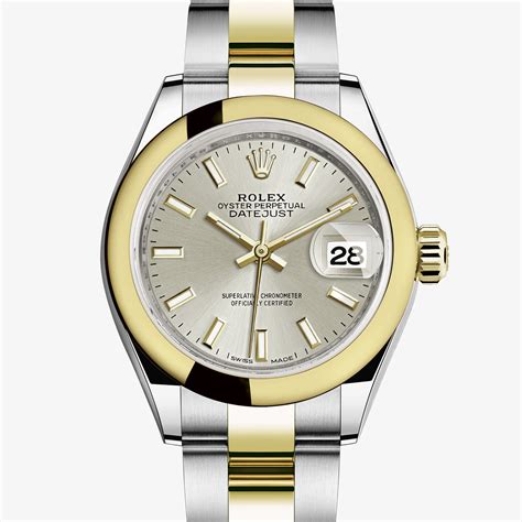 rolex datejust oro acciaio bracciale oyster lady|lady datejust oyster case.